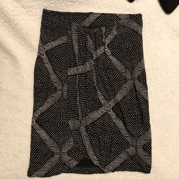 🔴4 for 25🔴 Lucky Brand Cream & Black Wrap Skirt - Picture 6 of 8